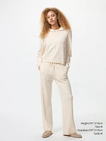 WASHABLE KNIT CABLE HOODIE