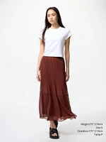 CHIFFON TIERED SKIRT
