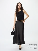 SATIN SKIRT