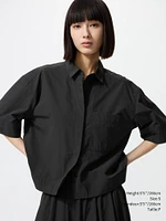 NYLON BOXY SHORT SHIRT HALF SLEEVE