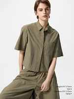 NYLON BOXY SHORT SHIRT HALF SLEEVE
