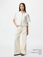 NYLON BOXY SHORT SHIRT HALF SLEEVE