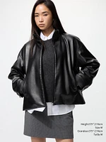 COATED OVERSIZED BLOUSON