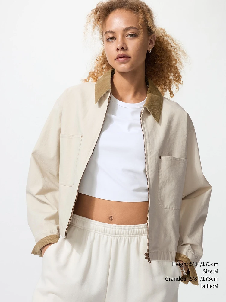 ZIP UP SHORT JACKET