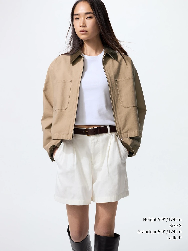 ZIP UP SHORT JACKET