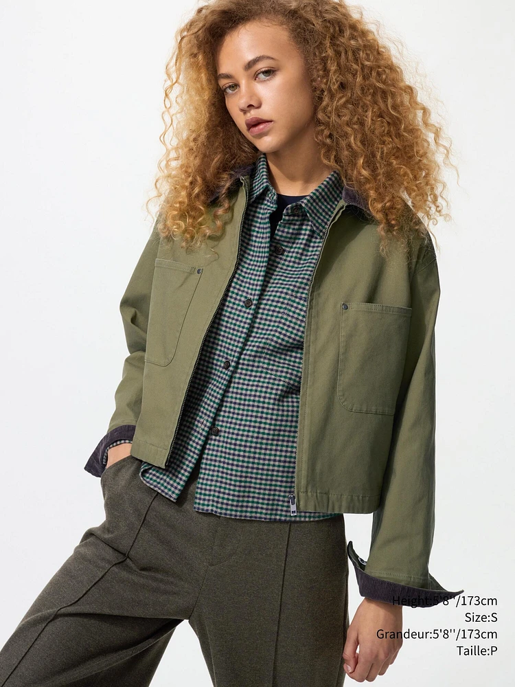 ZIP UP SHORT JACKET