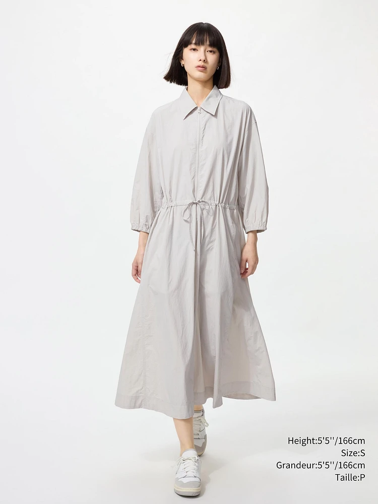 NYLON DRESS | 3/4 SLEEVE