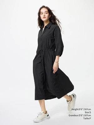 NYLON DRESS | 3/4 SLEEVE