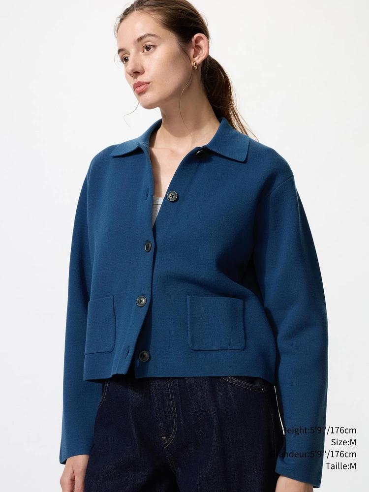 MILANO RIBBED KNITTED JACKET