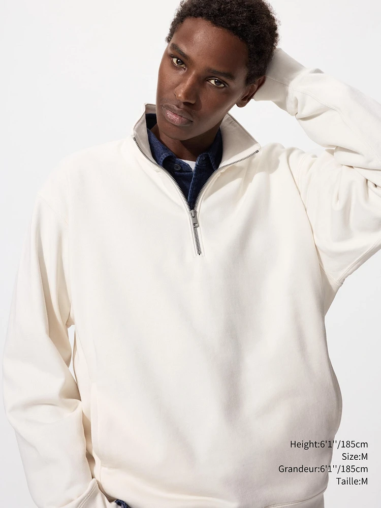 HALF-ZIP SWEATSHIRT