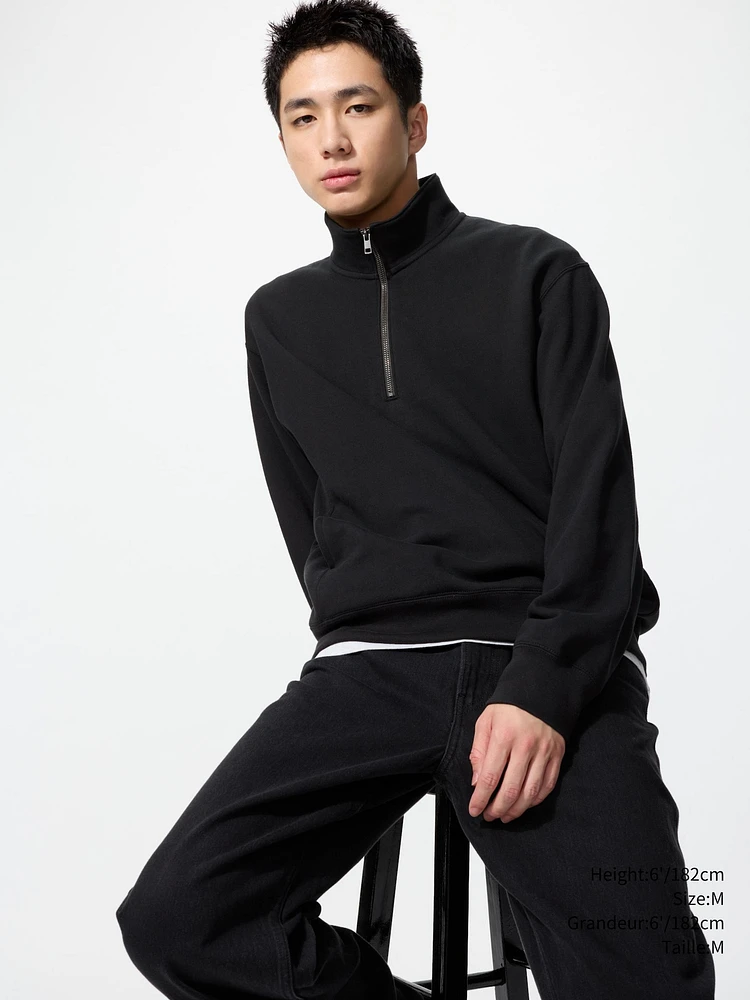 HALF-ZIP SWEATSHIRT