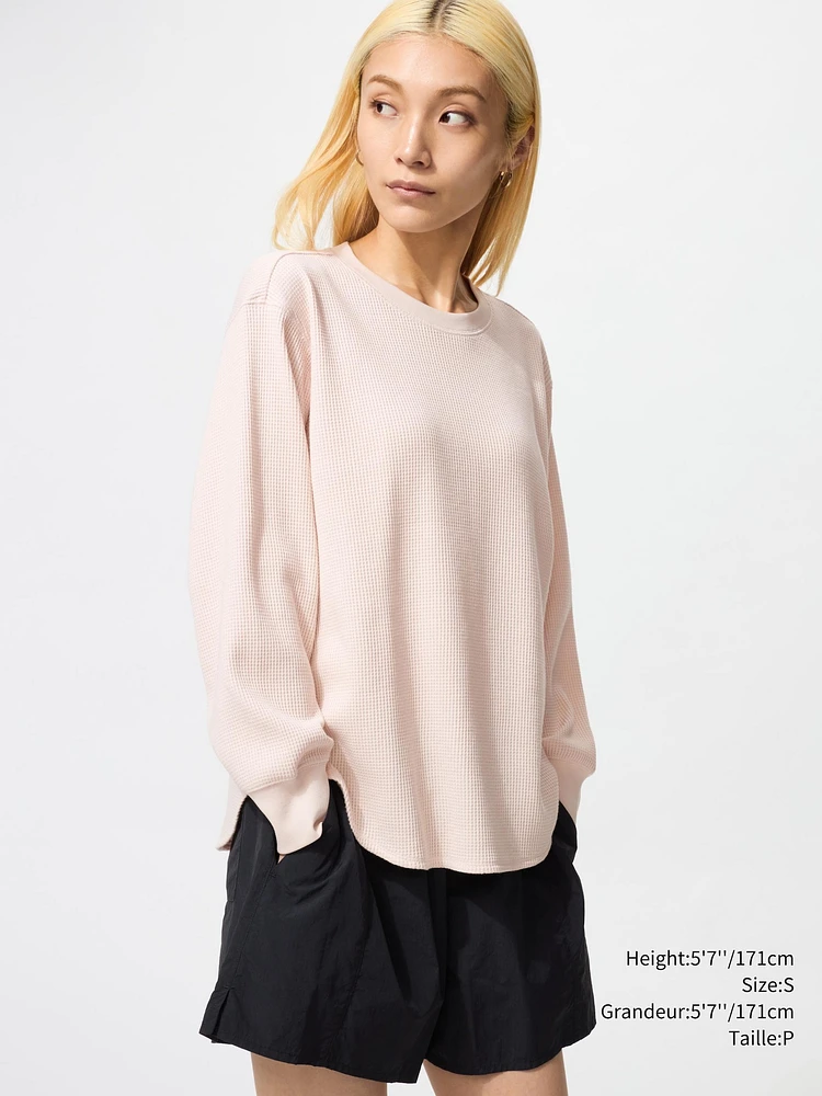 WAFFLE CREW NECK T-SHIRT