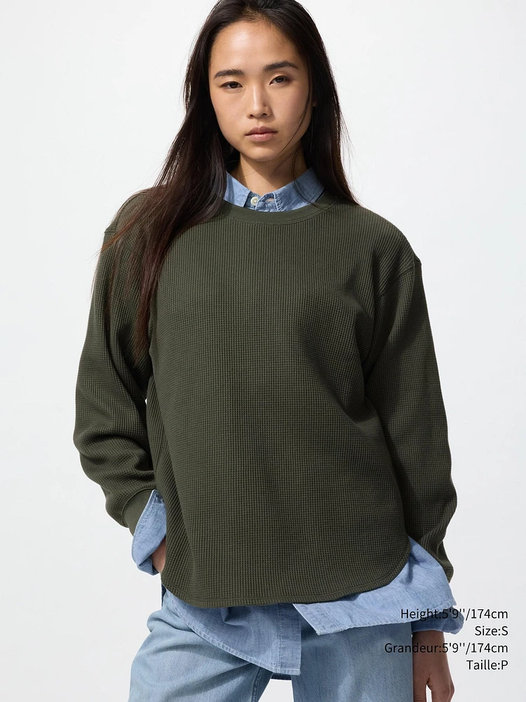 WAFFLE CREW NECK T-SHIRT