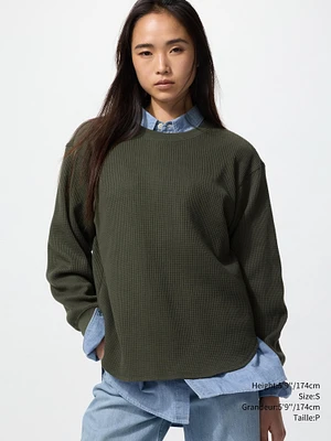 WAFFLE CREW NECK T-SHIRT