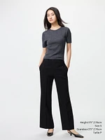 3D KNIT MERINO RIBBED CREW NECK SWEATER