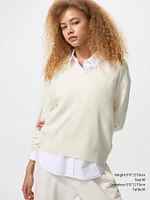 WASHABLE KNIT RIBBED POLO SWEATER