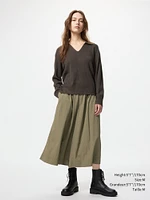 WASHABLE KNIT RIBBED POLO SWEATER