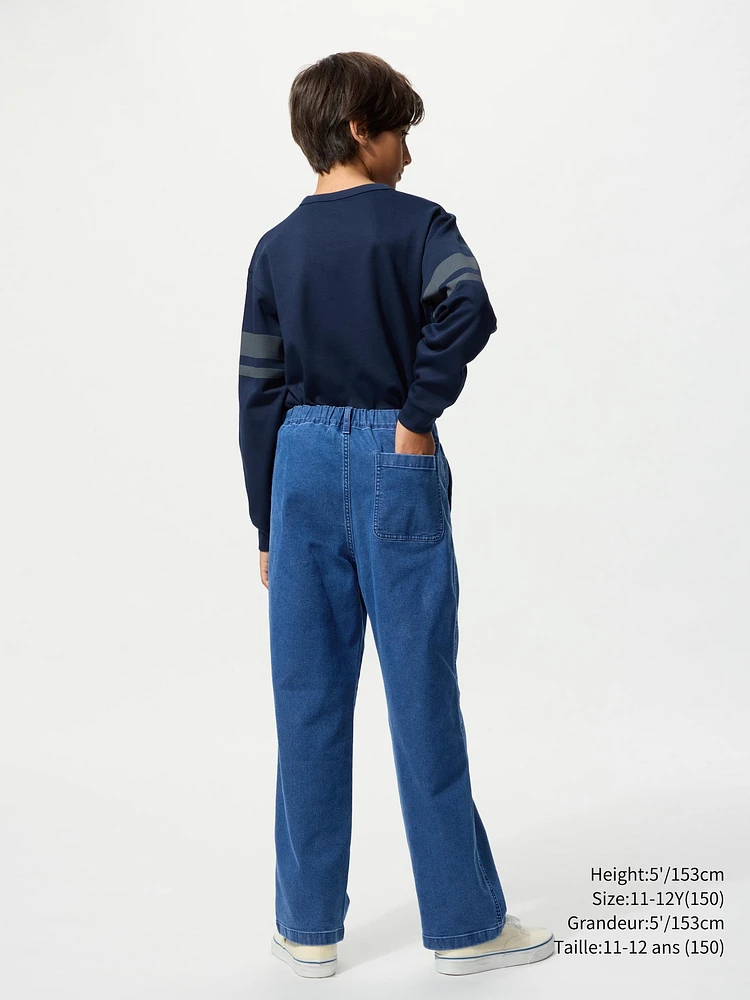 STRETCH EASY PANTS DENIM