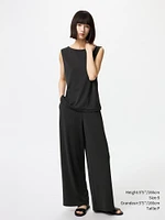 CREPE JERSEY STRAIGHT PANTS