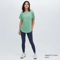 T-Shirt Long AIRism Sans Coutures Encolure Bateau