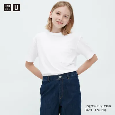 T-shirt En Coton AIRism Col Rond Enfant Uniqlo U