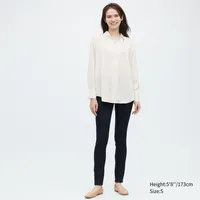 Blouse en satin manches longues