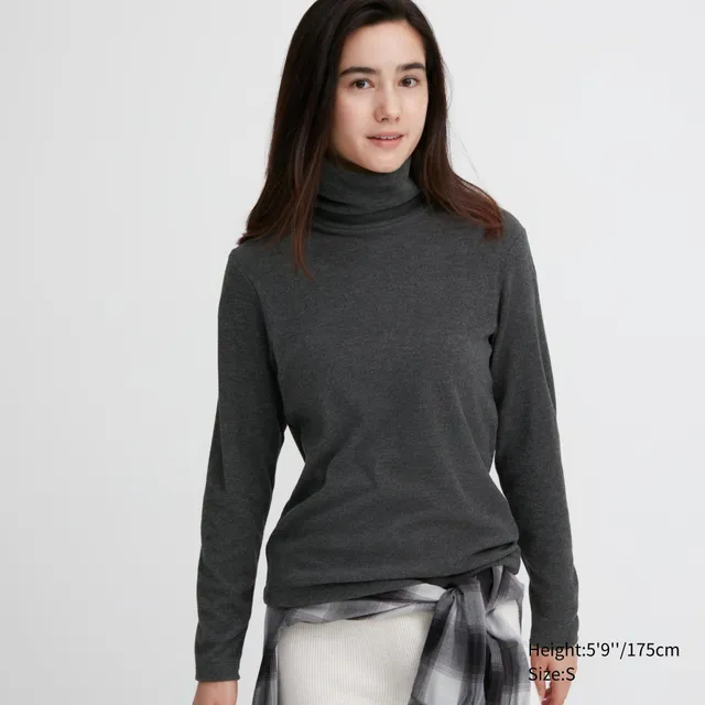 WOMEN'S HEATTECH FLEECE CREW NECK LONG SLEEVE T-SHIRT