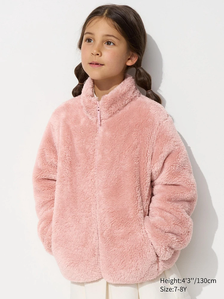 Fluffy Yarn Fleece Full-Zip Jacket