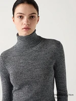 Merino Ribbed Sweater | Turtleneck