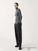 Merino Ribbed Sweater | Turtleneck