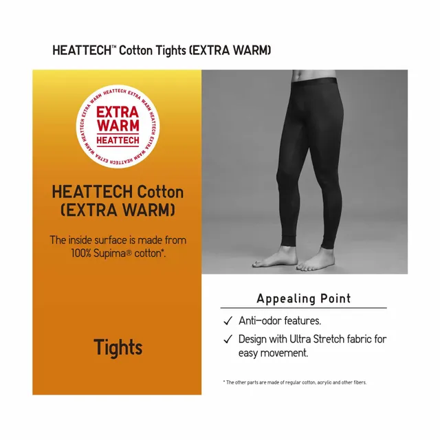 UNIQLO HEATTECH Cotton Tights (Heather) (Extra Warm) (2022 Edition