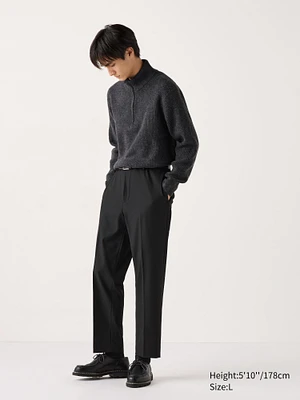 Smart Ankle Pants | 2-Way Stretch Faux Wool