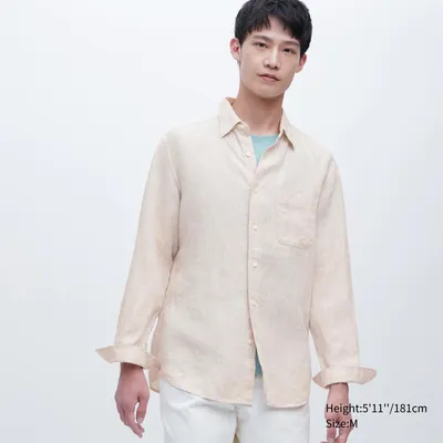 Premium Linen Long-Sleeve Shirt