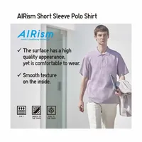 Uniqlo Men's Airism Regular Collar Polo Shirt