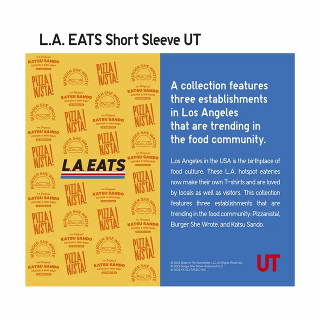 L.A. Eats UT (Oversized Short-Sleeve Graphic T-Shirt) (Katsu Sando)