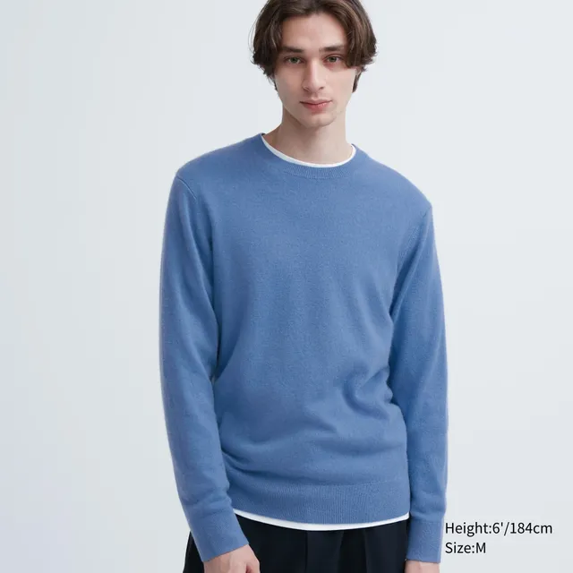 Washable Milano Ribbed Crew Neck Long-Sleeve Sweater