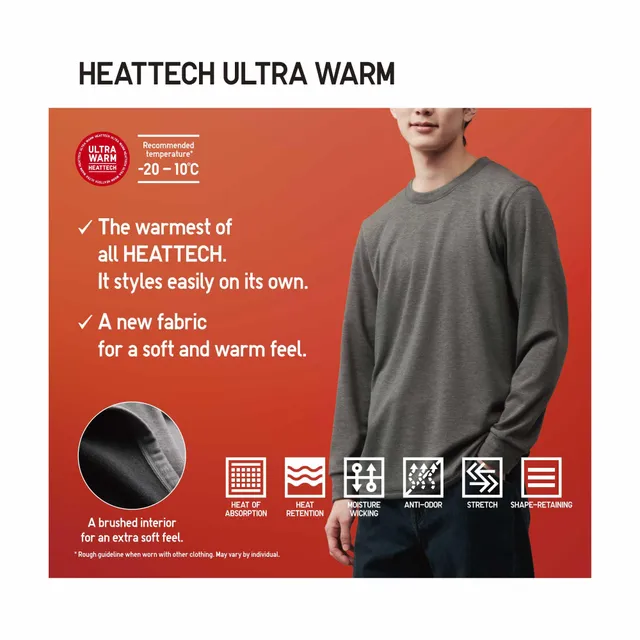 UNIQLO HEATTECH Ultra Light Turtleneck Long-Sleeve T-Shirt