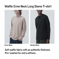Waffle Henley Neck Long-Sleeve T-Shirt (2022 Edition)