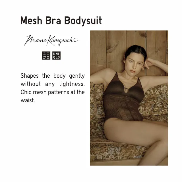 MAME KUROGOUCHI MESH BRA ONESIE