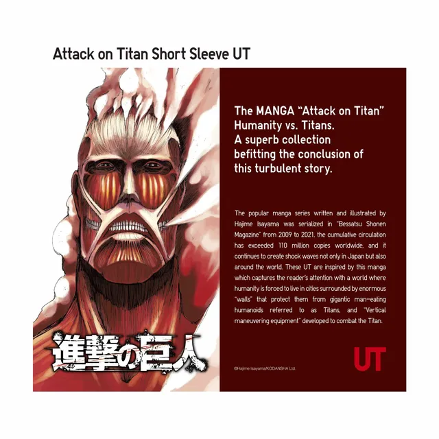 UNIQLO Attack on Titan UT (Short-Sleeve Graphic T-Shirt