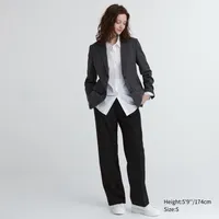 Wide-Fit Pleated Pants (Tall)