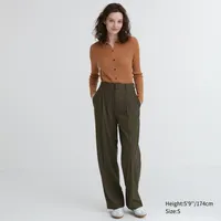 Wide-Fit Pleated Pants (Tall)