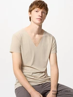 AIRism Anti-Odor Mesh T-Shirt | V-Neck