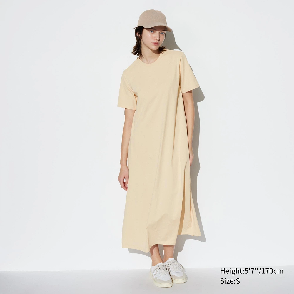 AIRism Cotton Short Sleeve T-Shirt Dress