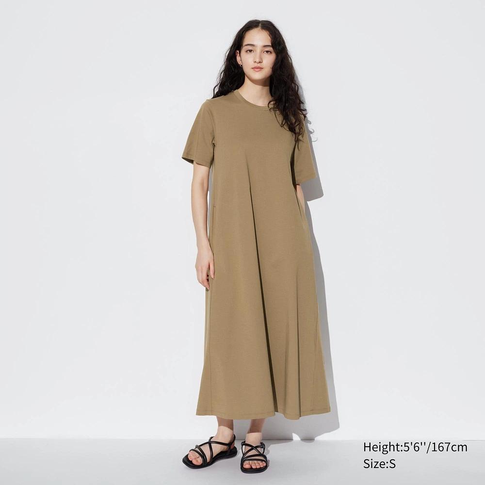 AIRism Cotton Short Sleeve T-Shirt Dress