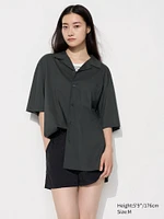 Open Collar Shirt | Short Sleeve