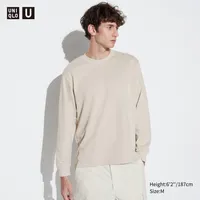 U AIRism Cotton Crew Neck Long-Sleeve T-Shirt