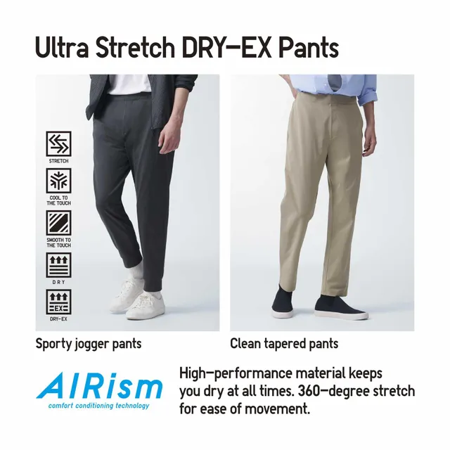 ULTRA STRETCH DRY-EX TAPERED PANTS