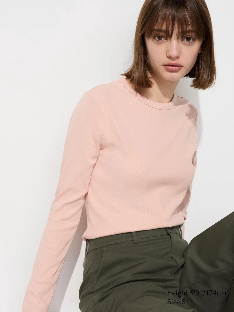 Soft Ribbed T-Shirt | Long Sleeve