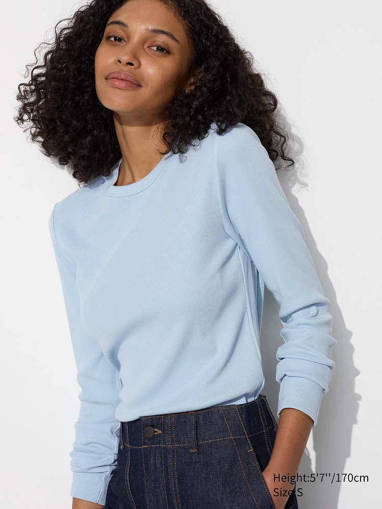 Soft Ribbed T-Shirt | Long Sleeve